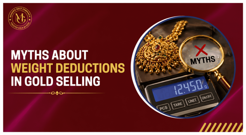 myths about weight deductions in gold selling with trusted gold buyers in Vijayawada offering fair and transparent gold valuation